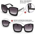 thumbnail image 5 of FEISEDYRetro Square Round Oversized Women Sunglasses Large Frame Vintage Women Shades B7075, 5 of 12
