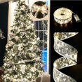 thumbnail image 3 of Cinta LED de hadas, adornos para árboles de Navidad, lámpara, cadena de luces, lazo de encaje para Navidad, nuevo para el hogar, decoración navideña de Año 2023, 3 of 4
