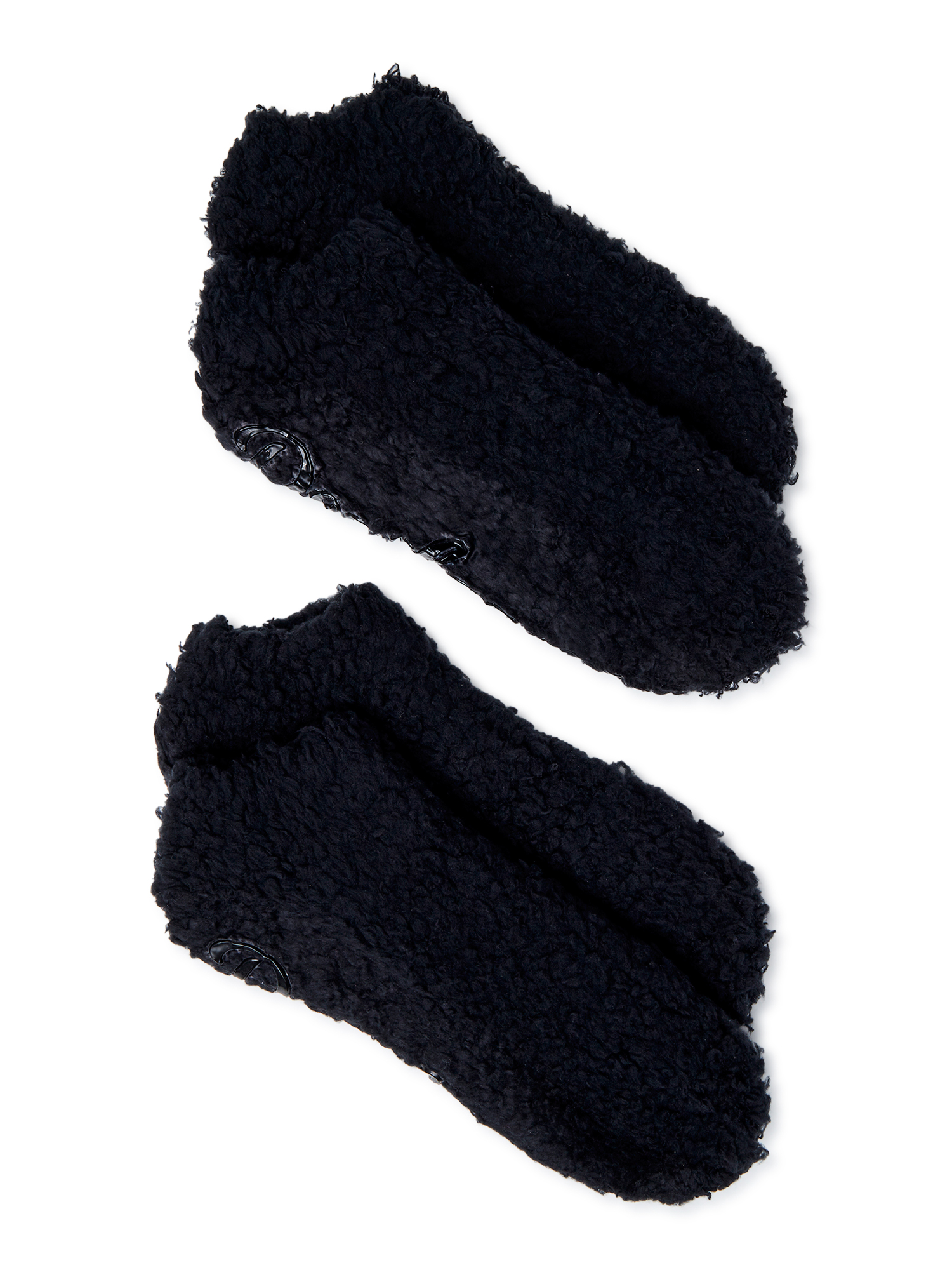 Dearfoams Women's Low Cut Fuzzy Socks, 2Pack