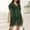 Green, variant on Women's Blouse, Oversized V-Neck Short Sleeve Top, Soft Loose Fit Cover Up for Casual Wear