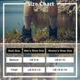 thumbnail image 5 of PUMIER Mens Merino Wool Hiking Cushion Socks Thermal Warm Crew Winter Boot Socks Pack (2/4 Pair,6-13 Size), 5 of 6
