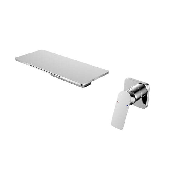 DUOSONG Waterfall Bathroom Sink Faucet Chrome brass Bath & Faucets Bathroom Sink Faucets