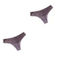 thumbnail image 3 of Sonducket Bragas de tiro bajo, Tanga, ropa interior para mujer, Tanga, diseño de encaje, mano de obra fina, ropa de dormir transpirable para Café XXL 2Conjunto, 3 of 6