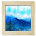 thumbnail image 1 of Blue Mountain Painting Art Square Picture Frame Wall Tabletop Display, 1 of 3