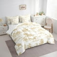 thumbnail image 3 of Manfei Farm Cowboys Bedding Comforter Set 7pcs,Country Farmhouse Cabin Queen Bedding Sets,Yellow Plant Tree Queen Sheet Sets For Boys Kids,Ultra Soft Bedroom Decor,Reversible, 3 of 8