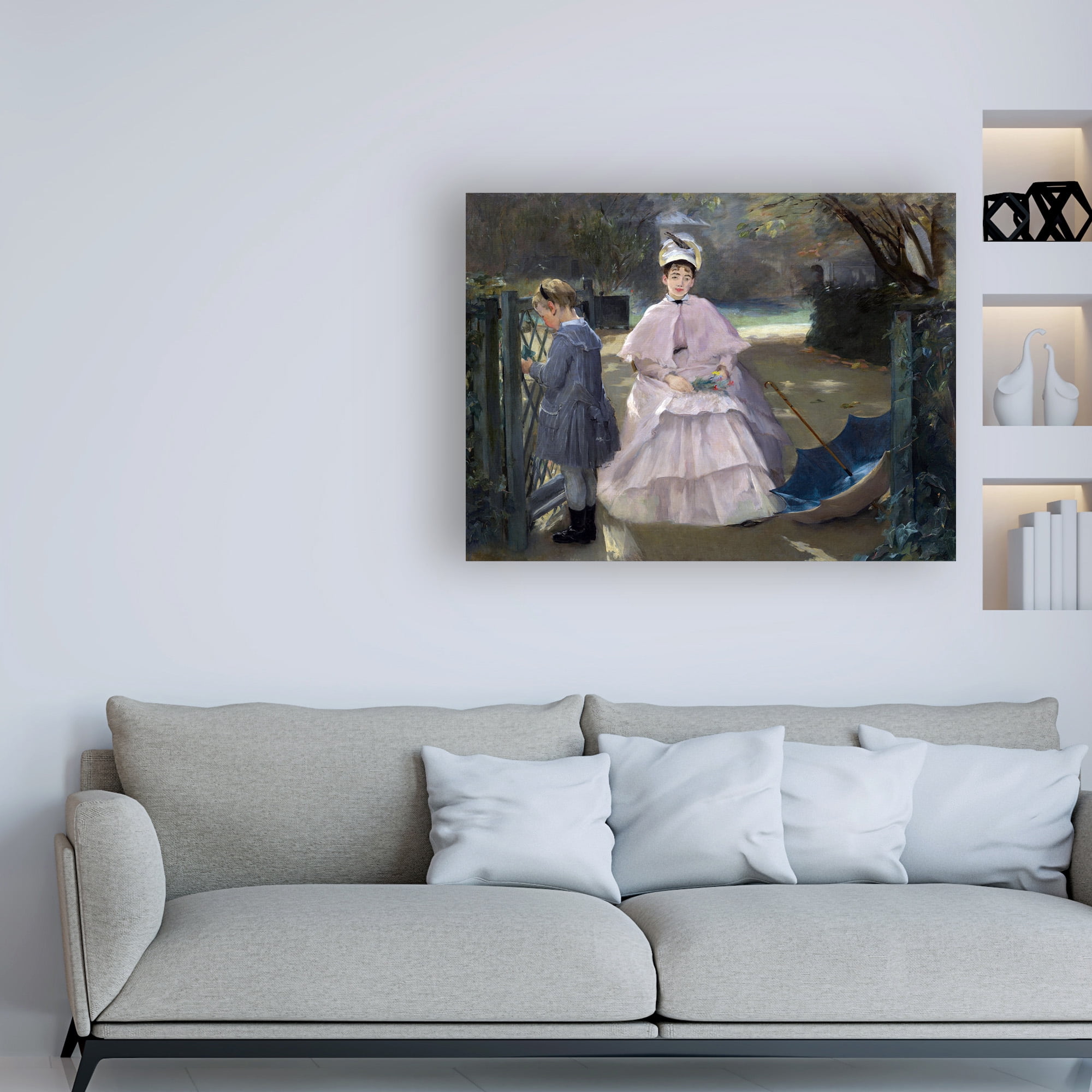 Trademark Fine Art 'Nanny and Child' Canvas Art by Eva Gonzales