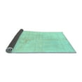thumbnail image 2 of Ahgly Company Indoor Round Solid Light Blue Modern Area Rugs, 3' Round, 2 of 4