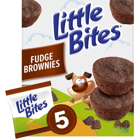 Little Bites Fudge Brownies, 5 packs, Made with Real Chocolate Mini Muffins, 9 oz Multipack
