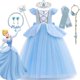 thumbnail image 2 of Disney Cinderella Costume for Girls Halloween Disguise Cosplay Baby Girl Princess Dress Carnival Birthday Party Kids Clothes, 2 of 5