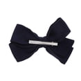 thumbnail image 2 of Motique Accessories Navy Sweatshirt Fleece Hair Bow Hair Clip Large, One Size Fits for Teens Girls, 2 of 3