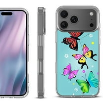 For iPhone 17 Pro Max Protective Shockproof Phone Case, by OneToughShield - Butterfly