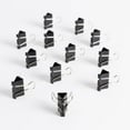thumbnail image 5 of 12-Count Large Binder Clips - Steel Construction, Black & Silver Finish, 2.19" Depth & 1.25" Width, Heavy-Duty Office Fasteners, 5 of 6