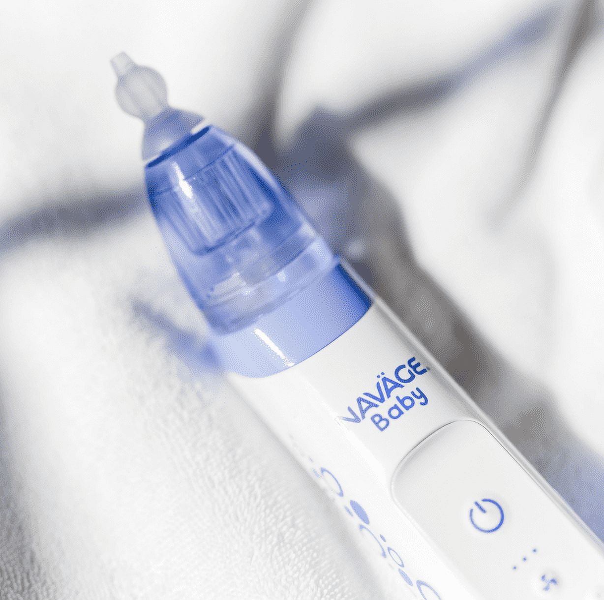 Navage Baby Nasal Aspirator - Gentle Nasal Aspirator  w/ Lights, Lullabies & BPA Free Silicone Tips for Baby Congestion & Stuffy Noses, Ages 0+
