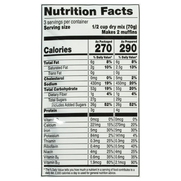 Martha White Banana Chocolate Chip Muffin Mix, 7.4 Oz Bag