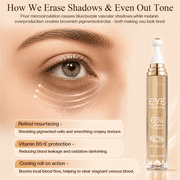 Jtopyrt 6% Caffeine Eye Cream for Dark Circles and Puffiness Travel-Friendly for All Skin Type