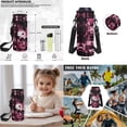 thumbnail image 6 of Bulopur Pink Cherry Blossom Kids Backpack Set 4 Pcs Axolotl Print Waterproof Kids School Bag with Lunch Box, Pencil Case and Water Bottle Cover for Kawaii Axolotl Lover Little Girls, 6 of 7