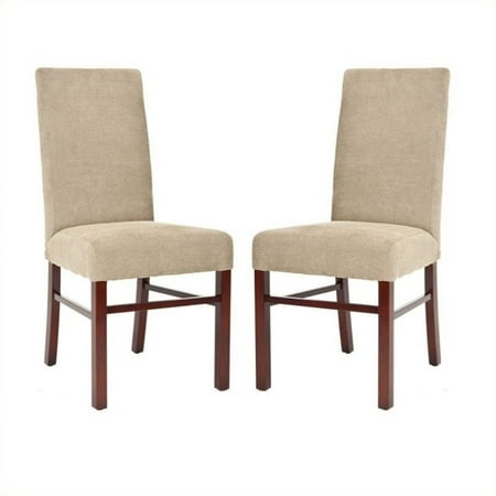 Safavieh Classical Ava Polyester Dining Chair in Sage (Set of 2)