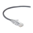 thumbnail image 1 of Slim-Net CAT6 250-MHz 28-AWG Stranded Ethernet Patch Cable with Unshielded, PVC & Snagless Boot, Gray - 4 ft., 1 of 1