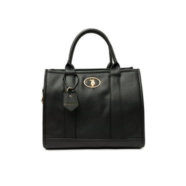 U.S. Polo Assn. Women's Heritage Tote Bag, Black