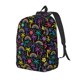 thumbnail image 1 of Disketp Colorful Palms Mochila de Lona Estampada, Mochila Escolar de Viaje Ligera para Estudiantes y Portátil-Medium, 1 of 5