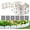 White, variant on Garden Edging 33FT Koldwater, 4.6IN Tall White Landscape Edging Border with 60 Stakes, Flexible Plastic Lawn Edging for Yard, Flower Beds,Tree Rings, Walkways & Garden Borders（Square-White）