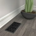 thumbnail image 6 of Imperial Wonderland Floor Register Traditional - Adjustable Black Iron - 5 Count, 4 x 10-Inch — Residential Use, Standard Application, 6 of 7