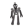 thumbnail image 3 of 2 Piezas Robot Llavero - Colgante Talismán , Llavero Creativo para Mujer y Hombre Negro, 3 of 8