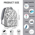 thumbnail image 2 of Farmhouse Chicken Student Backpack for Student Cartoon Egg Hen Chick Pattern Rustic Cluck Coop Design Farm Print School Bag, 2 of 5