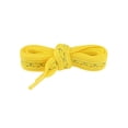 thumbnail image 2 of INSPIRE CHIC Wide Flat Cross Reflective Shoelace Braided Decorative Rope for Sneakers Skate Boots 2 Pairs Yellow 60cm/23.6", 2 of 4