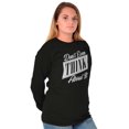 thumbnail image 3 of Dont Even Think About It Attitude Women Plus Size Long Sleeve Graphic Tee Brisco Brands 2X, 3 of 5