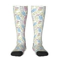 thumbnail image 2 of Lsque Cartoon Bunny Printed Crew Socks Men's Women's LightWeight Thin Casual Calf Socks ,Knee High Socks,Cotton Socks, 2 of 9