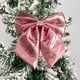 thumbnail image 4 of Adorno navideño de lentejuelas con lazo brillante para la cima del árbol | Corona decorativa | Para colgar en puertas y ventanas | Adorno para fiestas y decoración del hogar en Navidad, 4 of 6
