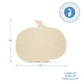 thumbnail image 5 of Wood Pumpkin Cutouts for Crafts 10 x 12-inch, 1/4 Thick, Pack of 6 Small Wood Pumpkins for Painting & Cute Fall Signs, by Woodpeckers, 5 of 7