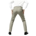 thumbnail image 4 of Men's Slim Fit Dress Pants for Office Wear & Formal-Casual Occasions Khaki M, 4 of 4