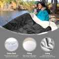 thumbnail image 4 of Sleeping Bag for Adults Teens Kids Cold Warm Weather, Portable Waterproof & Lightweight, Compact with Compression Sack, for 3-4 Seasons Camping, Backpacking, Hiking, Travel, Indoors Outdoors, 4 of 6