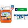 Scott Rapid-Dissolving Toilet Paper (8 Double Rolls) + Camco TST MAX Ultra Concentrated RV Toilet Treatment, Orange (32 oz)