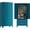 Blue2, variant on Black Metal Wardrobe Cabinet for Bedroom, 71" Freestanding Closet System with Drawers and Shelves, Hanging Rod Clothing Organizer with Two Doors, Farmhouse Steel Wardrobe Bedroom Armoires