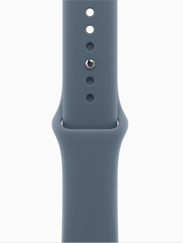 Apple Watch Series 11 - GPS - 42mm Space Gray Aluminum Case with Anchor Blue Sport Band - S/M
