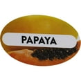 thumbnail image 2 of Papaya Food Labels | 1.25 x 2″ Oval Shape - 500 Pack, 2 of 3