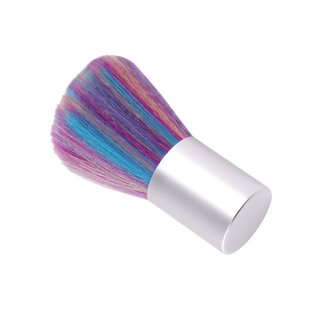 Wweixi New 1PC Art Brush Colorful Dust Brush Portable Manicure Powder Cleaning Makeup Tool 1Set