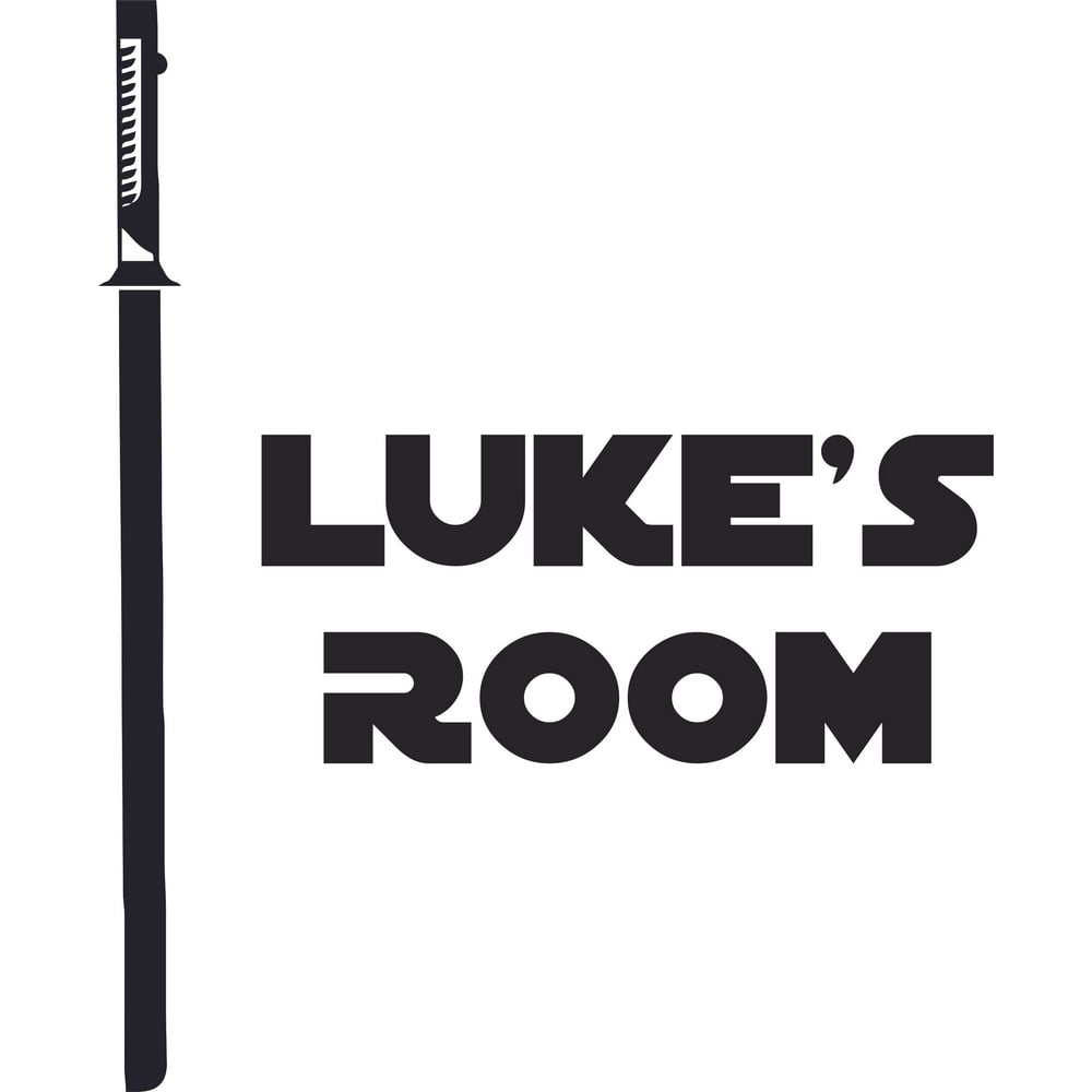 Lightsaber Star Wars Cartoon Character Customized Wall Decal Custom