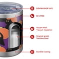 thumbnail image 4 of 12oz Tumblers Purple Halloween Black Cats and Pumpkins Vacuum Insulated Stainless Steel Travel Tumbler Cups Mug with Lid and Straw for Beer,Coffee,Beverages with Cleaning Brush for Cold & Hot Drinks, 4 of 5