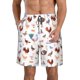 thumbnail image 1 of Balery Farm Birds Goose Traje de Baño Estilo Hawaiano para Hombre, Shorts de Secado Rápido con Bolsillos-3X-Large, 1 of 6