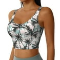 thumbnail image 2 of Naloa Hawaii Palms Sports Bras for Women, High Support Bra with Removable Pads, Comfortable - Small, 2 of 9
