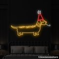 thumbnail image 2 of Glowneon Dog Happy Birthday Neon Sign, Happy Birthday Led Sign, Cute Dog Led Sign, Pet Shop Decor, 2 of 5