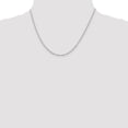 thumbnail image 3 of Diamond2Deal 925 Sterling Silver 1.5 mm Rolo Chain Necklace for Women 24", 3 of 6
