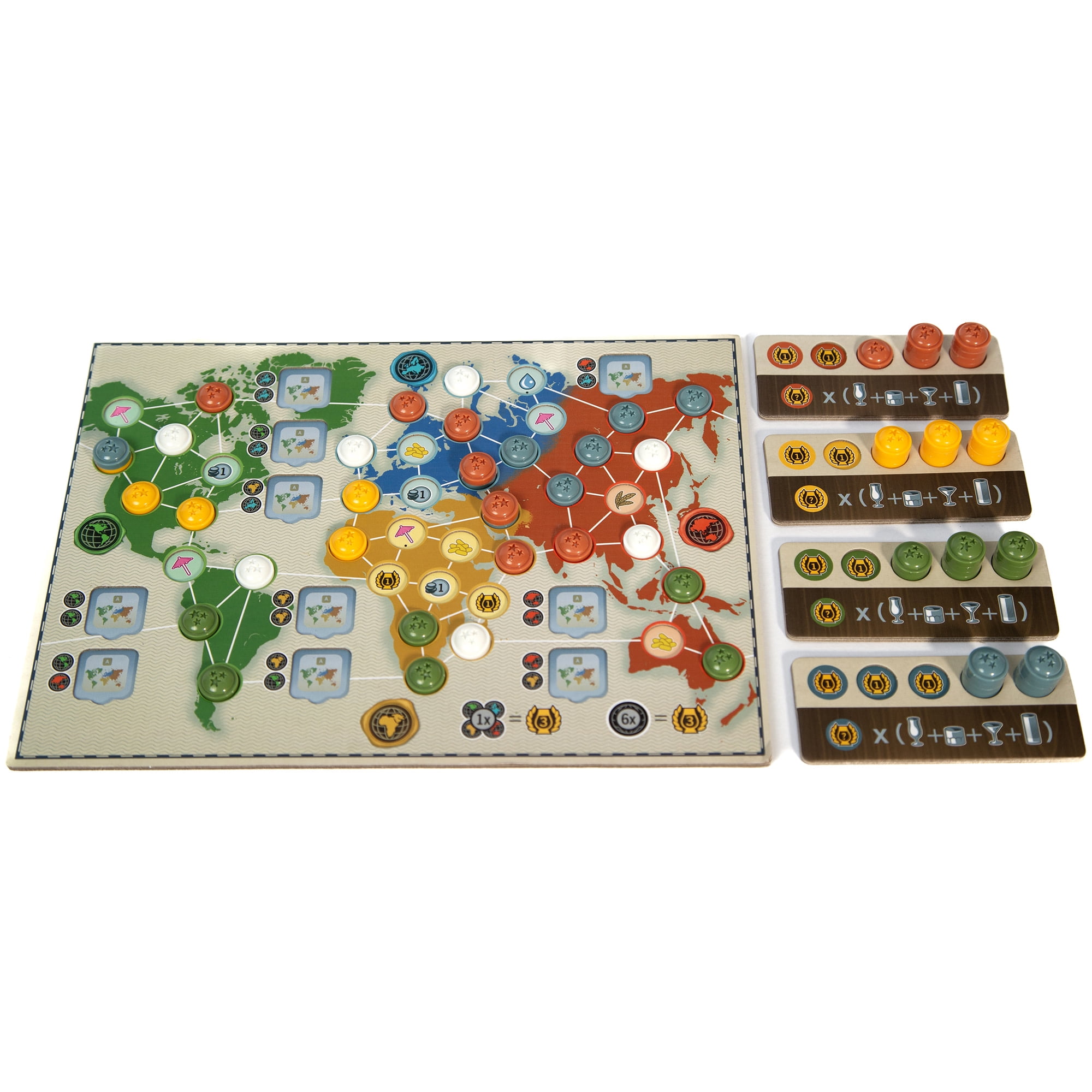 Paverson Games: Distilled: Cocktails - Expansion, A Spirited Strategy Board Game, Craft Drinks w/ New Upgrades, High-Thematic, Ages 14+, 1-5 Players