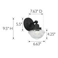 thumbnail image 3 of Design House Schoolhouse 1-Light Wall Sconce, Matte Black, 3 of 22