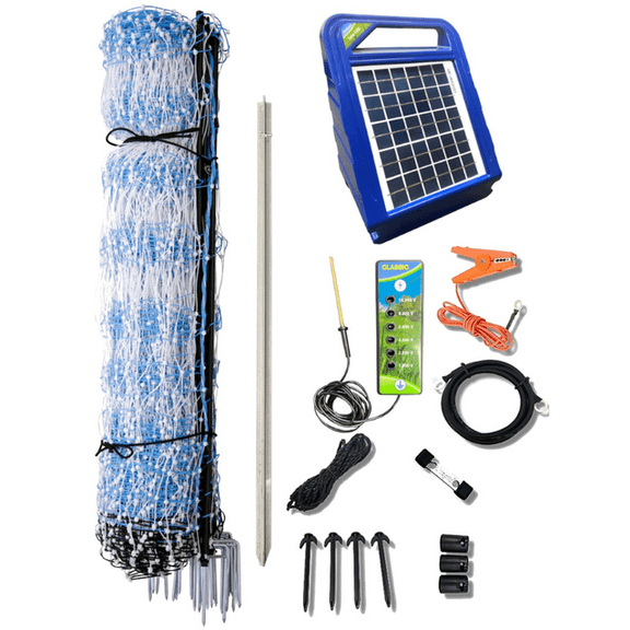 Starkline 42" x 164' Electric Poultry Netting Kit with Solar Energizer