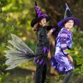 thumbnail image 1 of XWSHYW Decoraciones para El Hogar Nuevo Juguete de Bruja de Halloween Rudolph Spider Broomstick Academy, 1 of 3